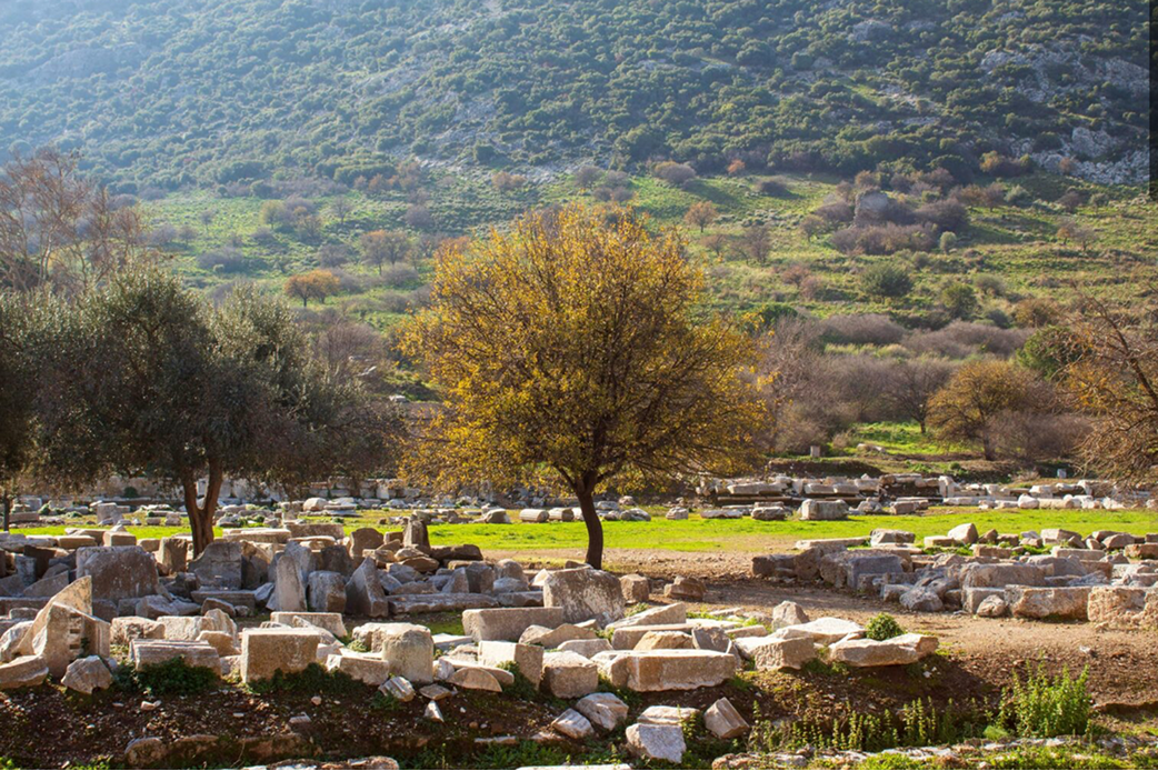 Ancient Mediterranean landscape